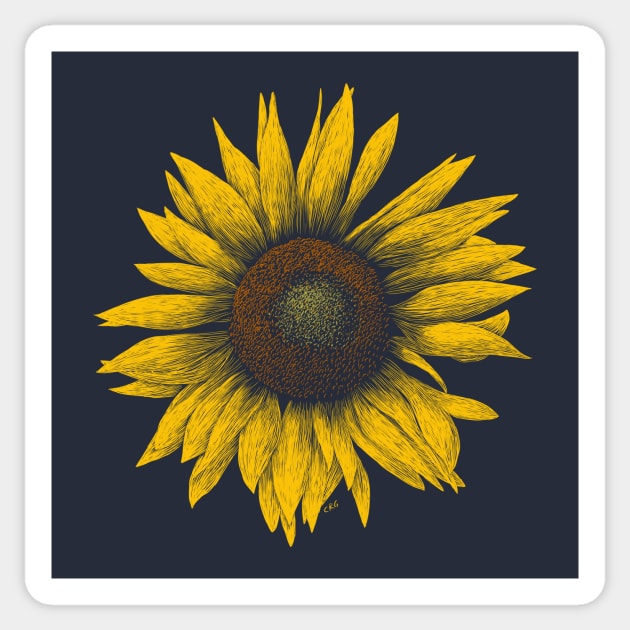 Sunflower Sticker by Walking in Nature